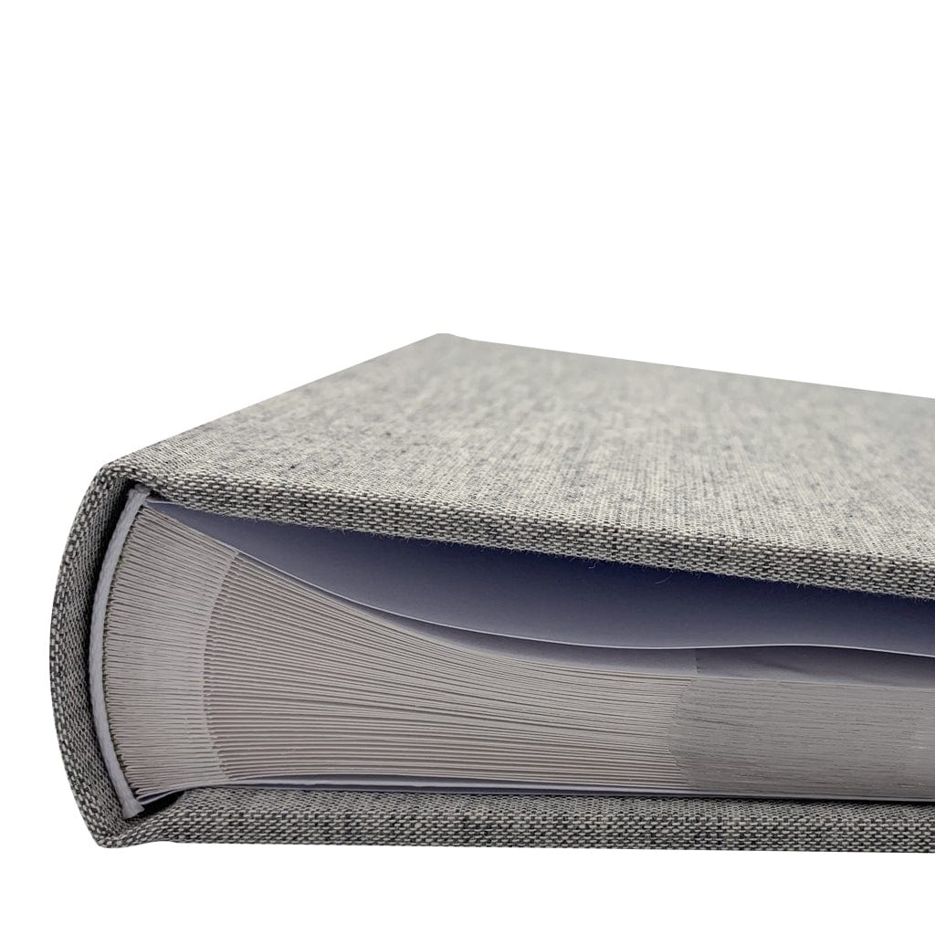Plush Linen Grey Slip-in Photo Album 200 Photos - Image 6