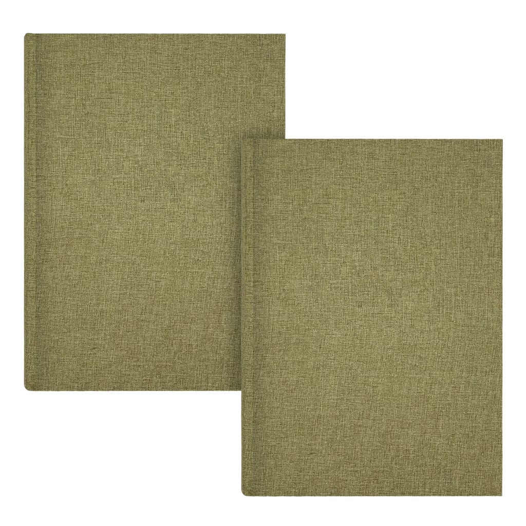 Plush Linen Duck Egg Green Slip-in Photo Album (300ph) - 2 Pack Bundle
