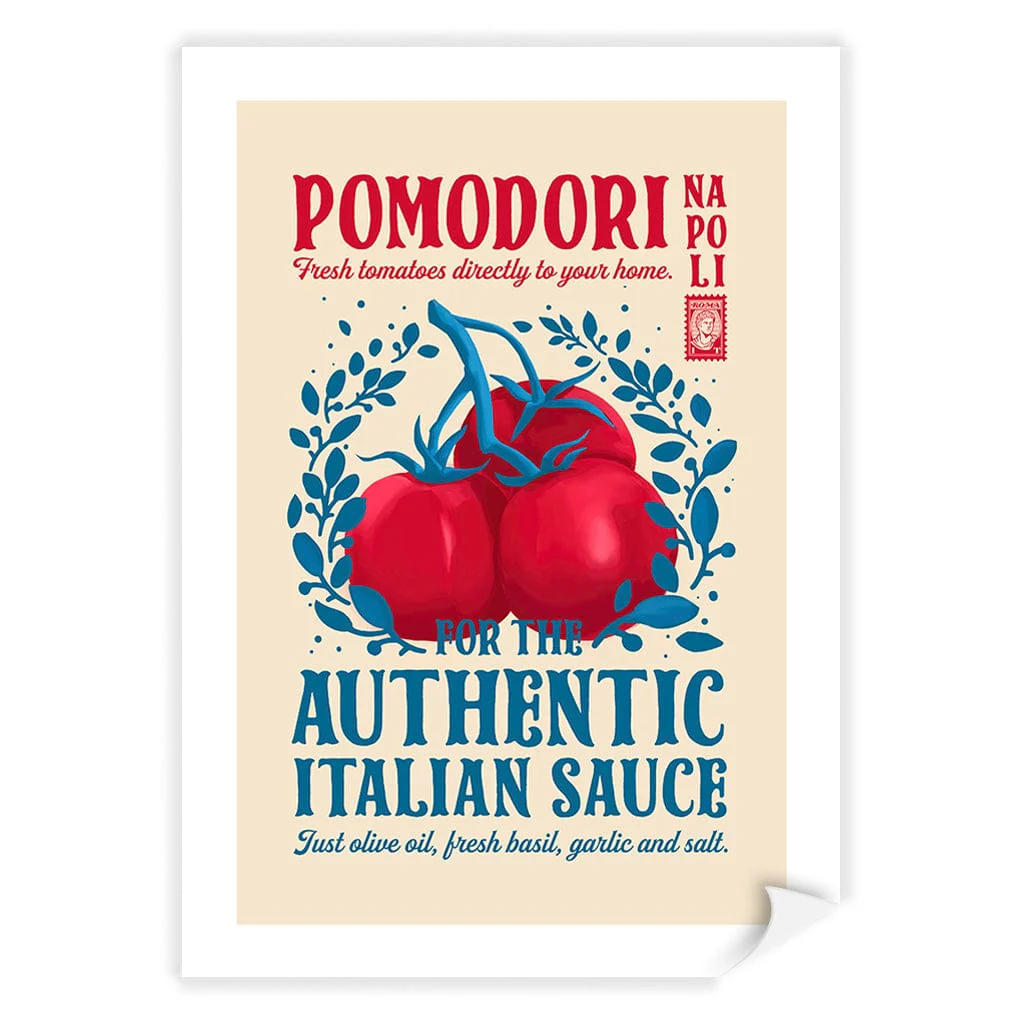 Pomodori Italian Sauce Kitchen Art Print - Image 14