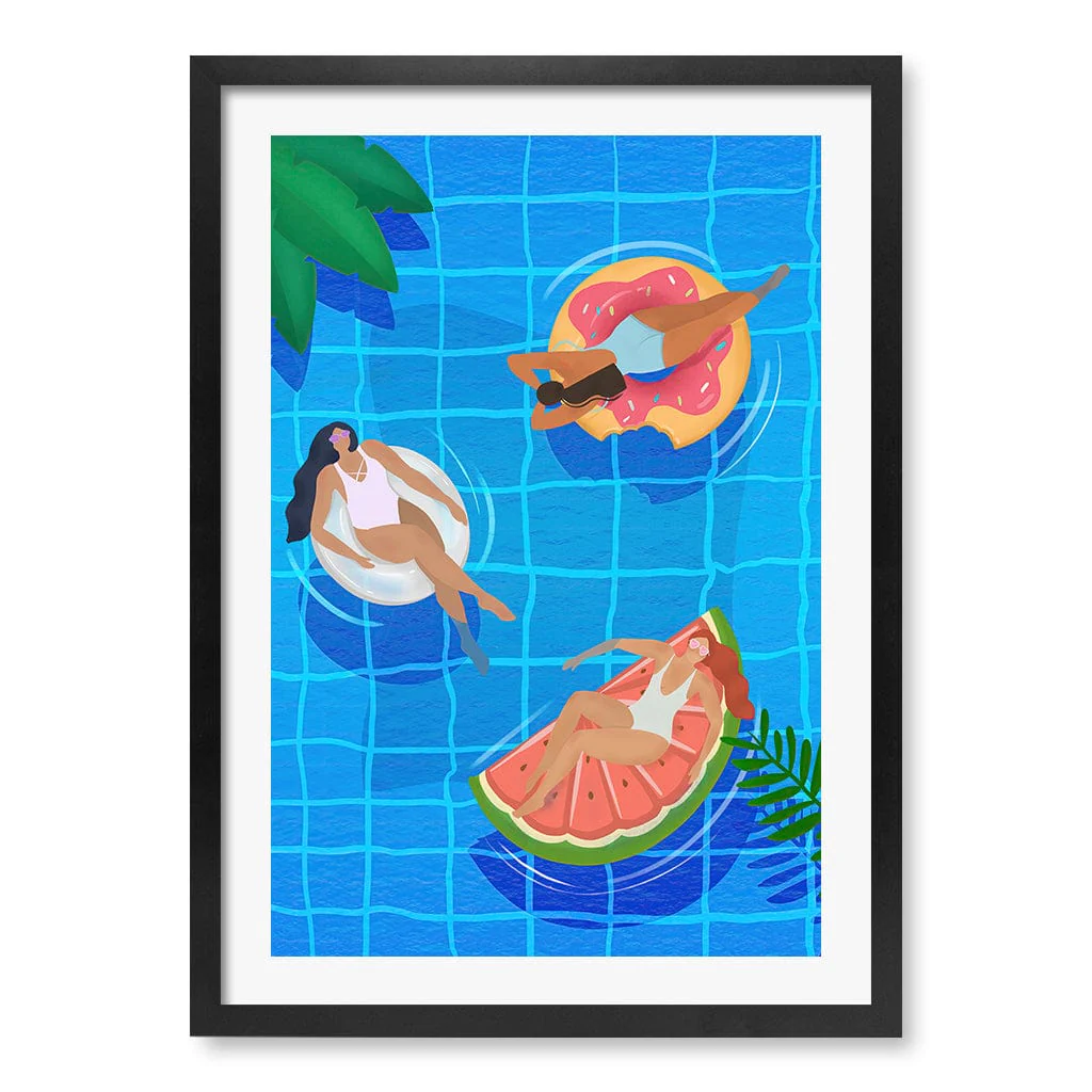 Pool Ladies Modern Wall Art Print by Petra Lizde - Image 18