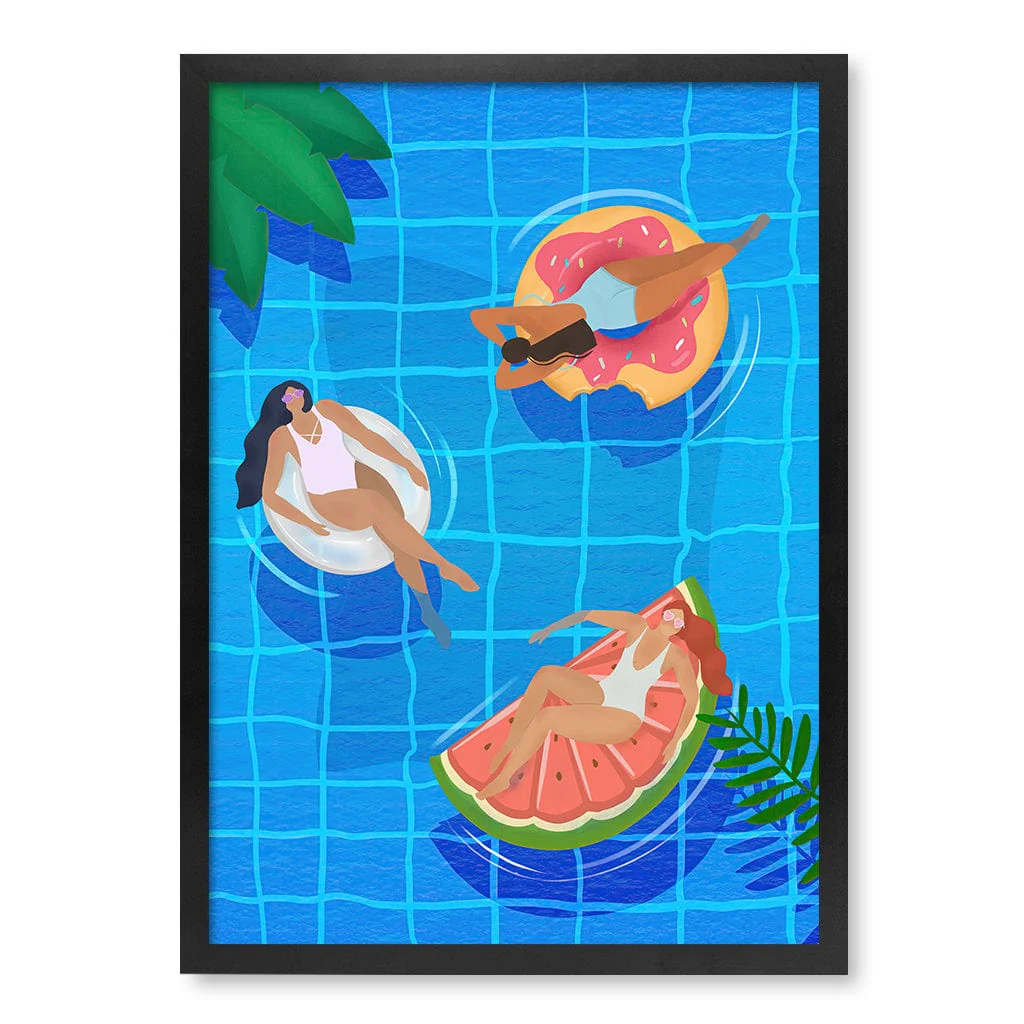 Pool Ladies Modern Wall Art Print by Petra Lizde - Image 19
