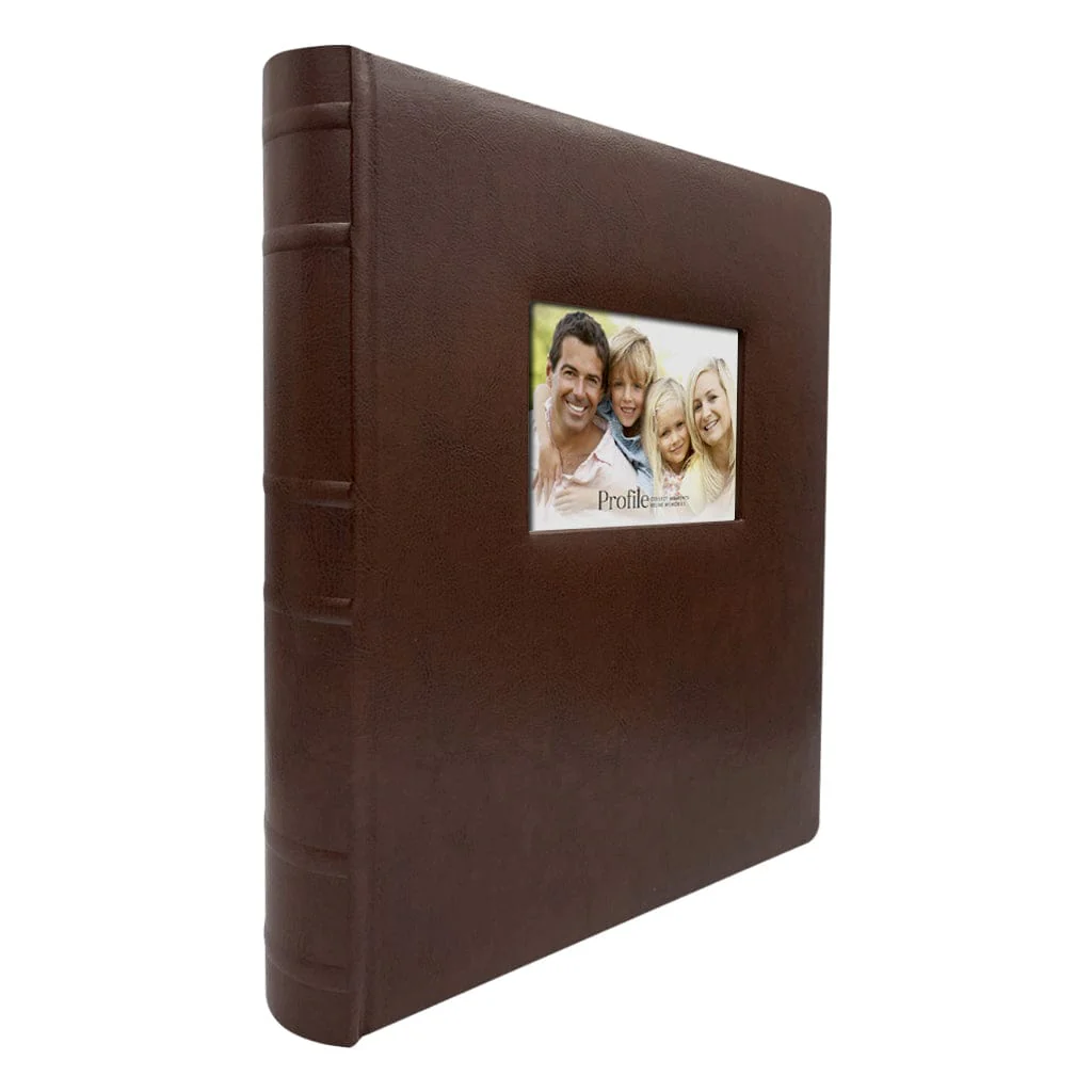 Prestige Brown Leather Slip-in Large Photo Album 500 Photos - Image 3
