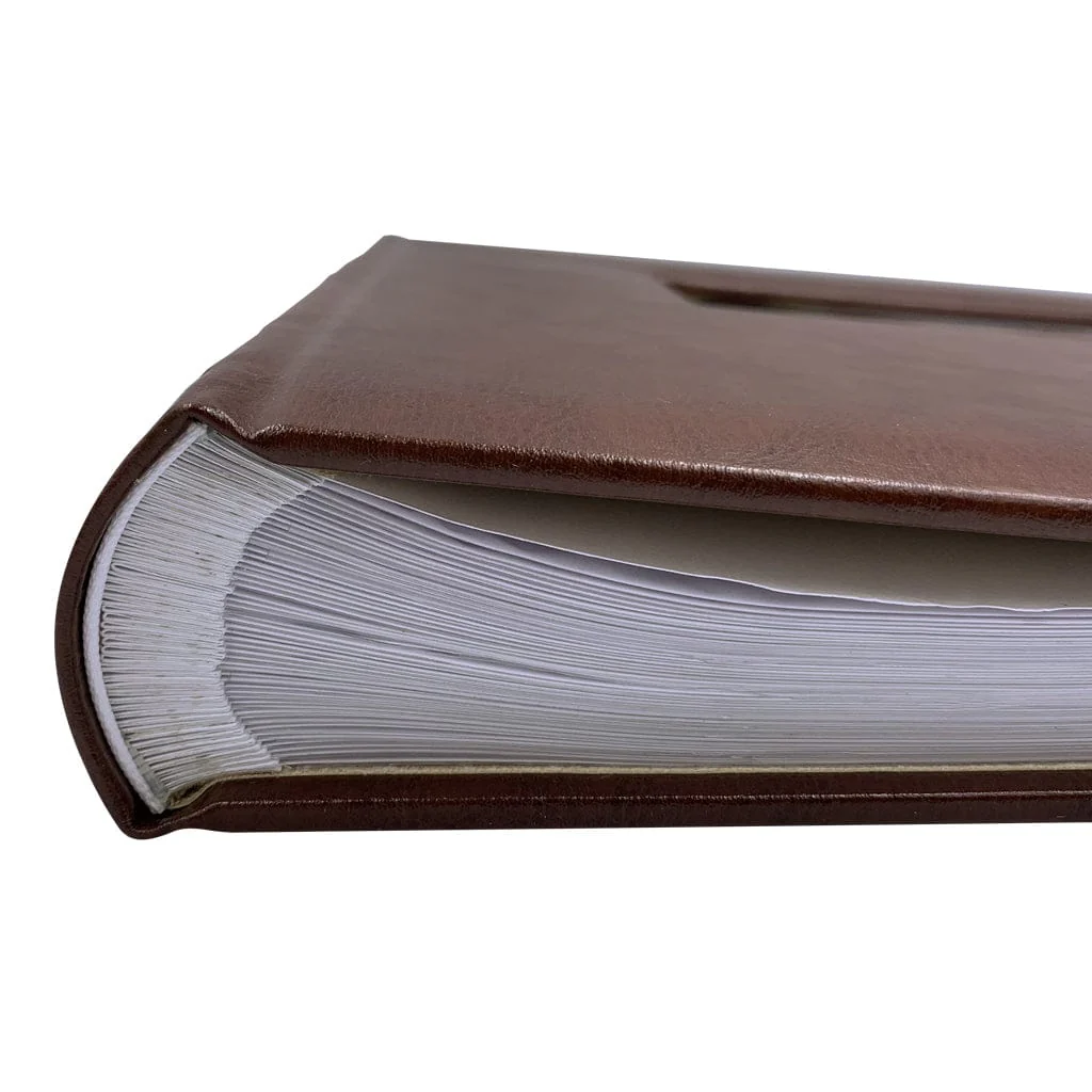 Prestige Brown Leather Slip-in Large Photo Album 500 Photos - Image 5