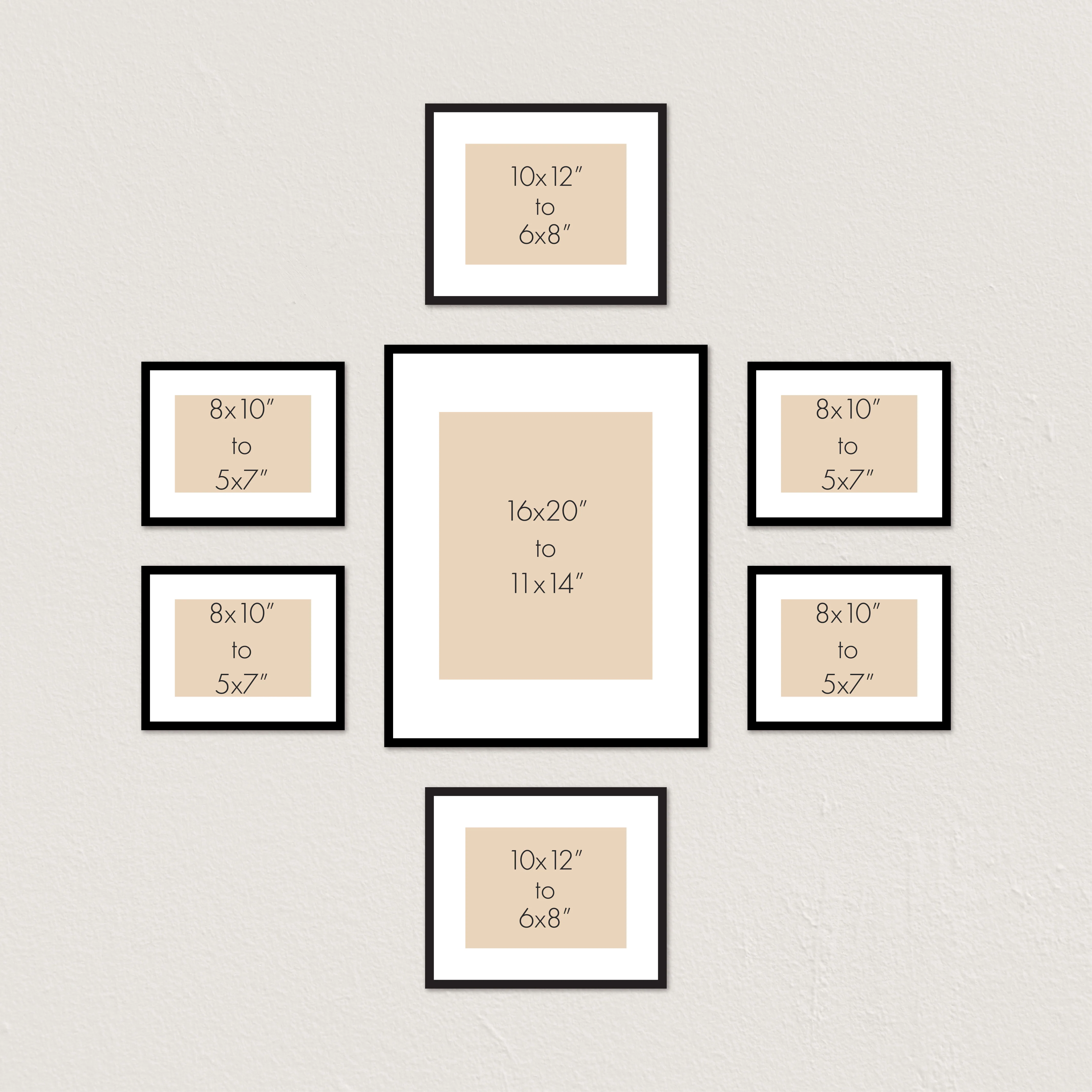 Profile Centrepiece Seven Gallery Photo Wall Frames - 7 Frames - Image 8