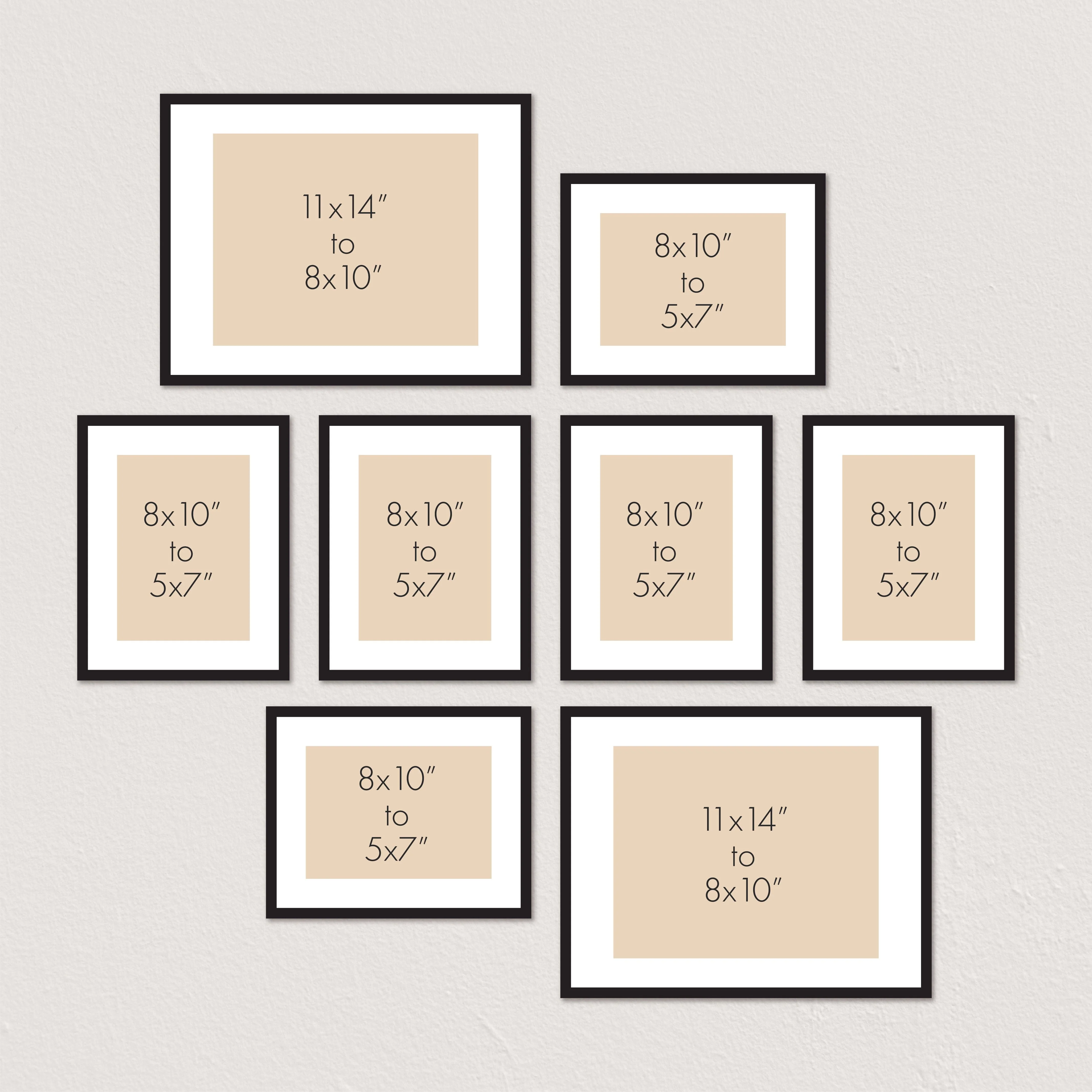 Profile Centered Gallery Photo Wall Frame Set - 8 Frames - Image 10