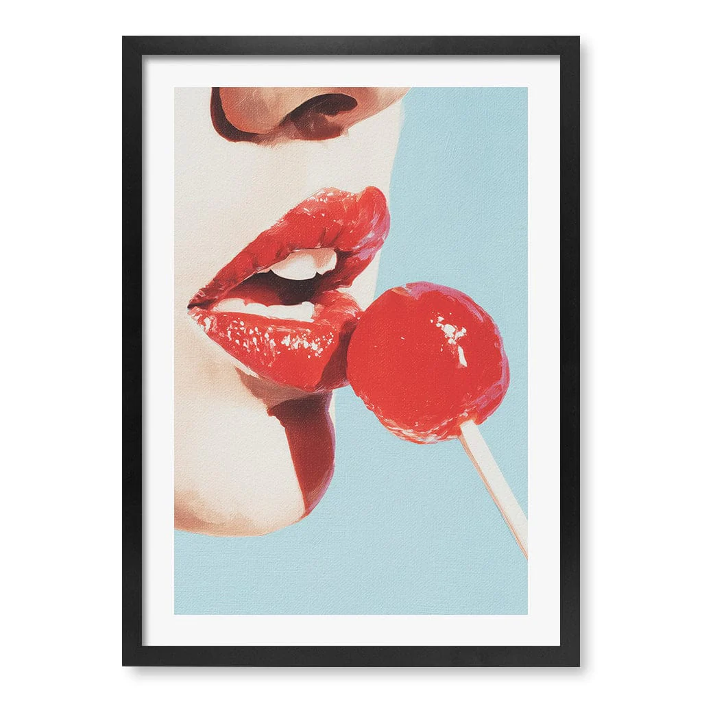 Red Lollipop Wall Art Print - Image 12