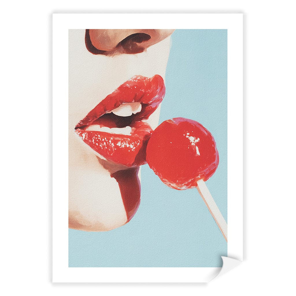 Red Lollipop Wall Art Print - Image 14