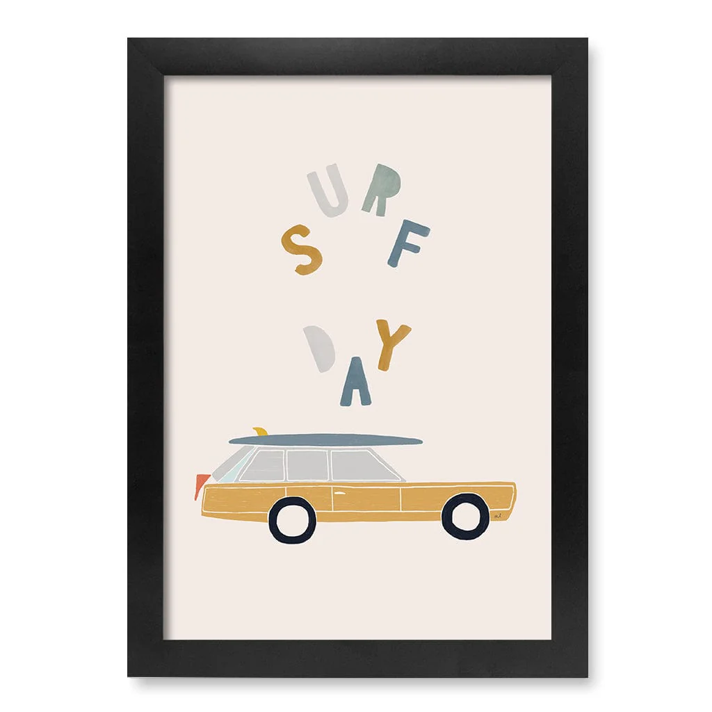 Retro Surfing Car Kids Wall Art Print - Image 15