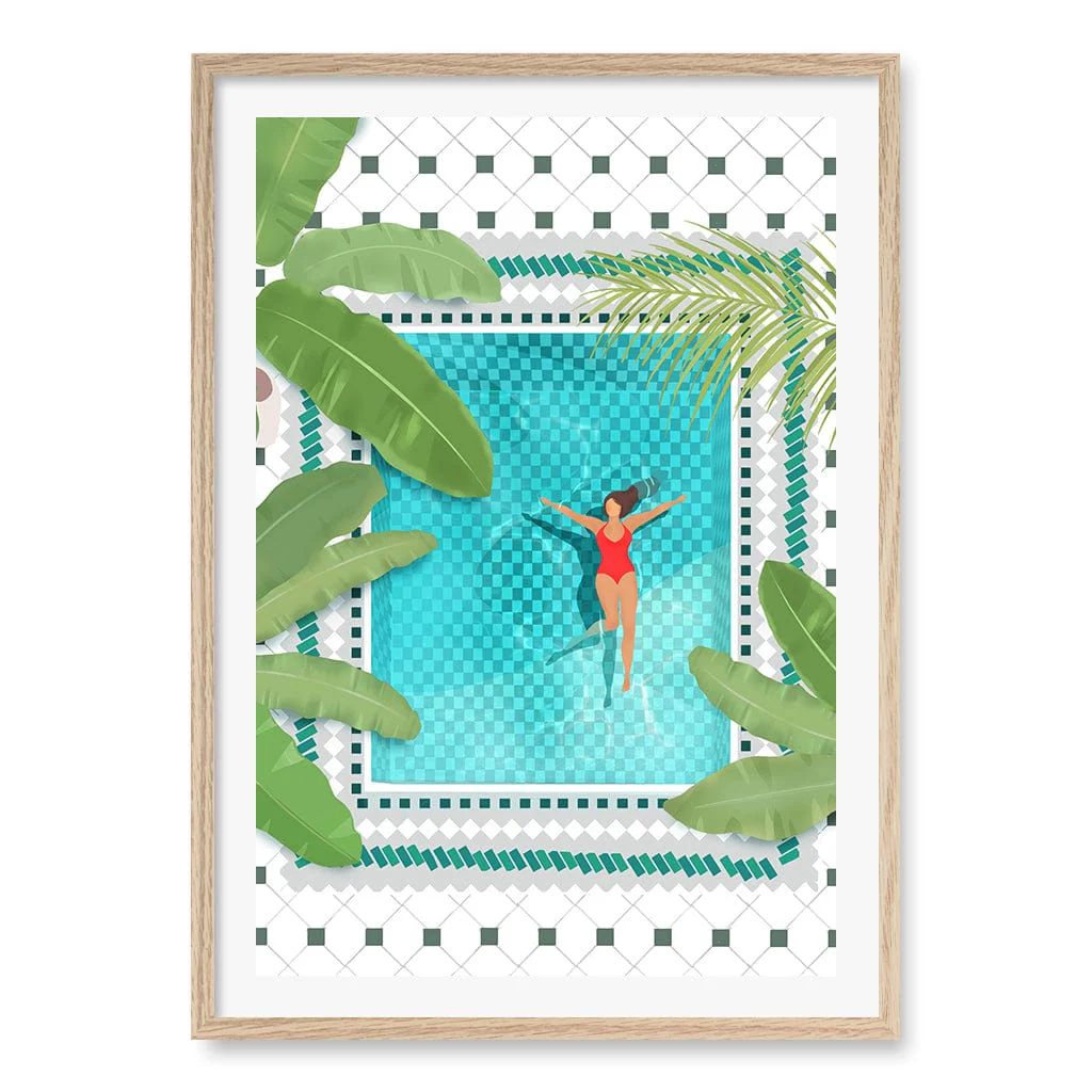 Riad Pool Modern Wall Art Print by Petra Lizde - Image 12