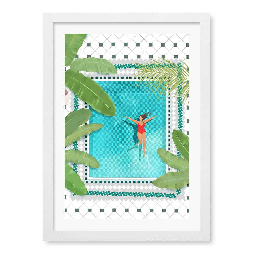 Riad Pool Modern Wall Art Print by Petra Lizde - Image 9