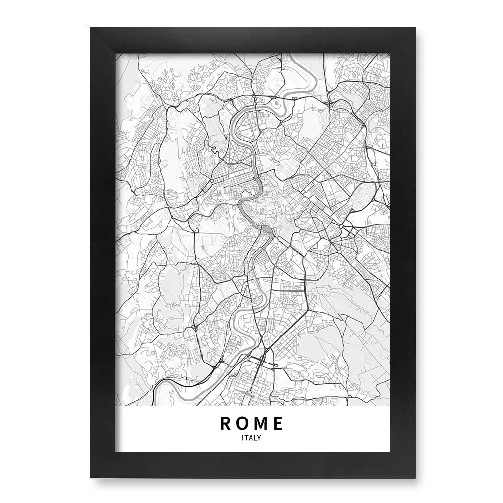 Rome City Map Print - Rome Map Wall Art - Image 15