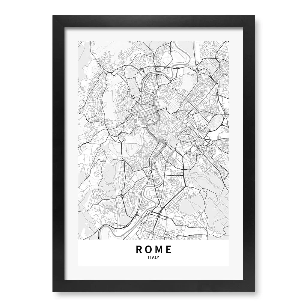 Rome City Map Print - Rome Map Wall Art - Image 19
