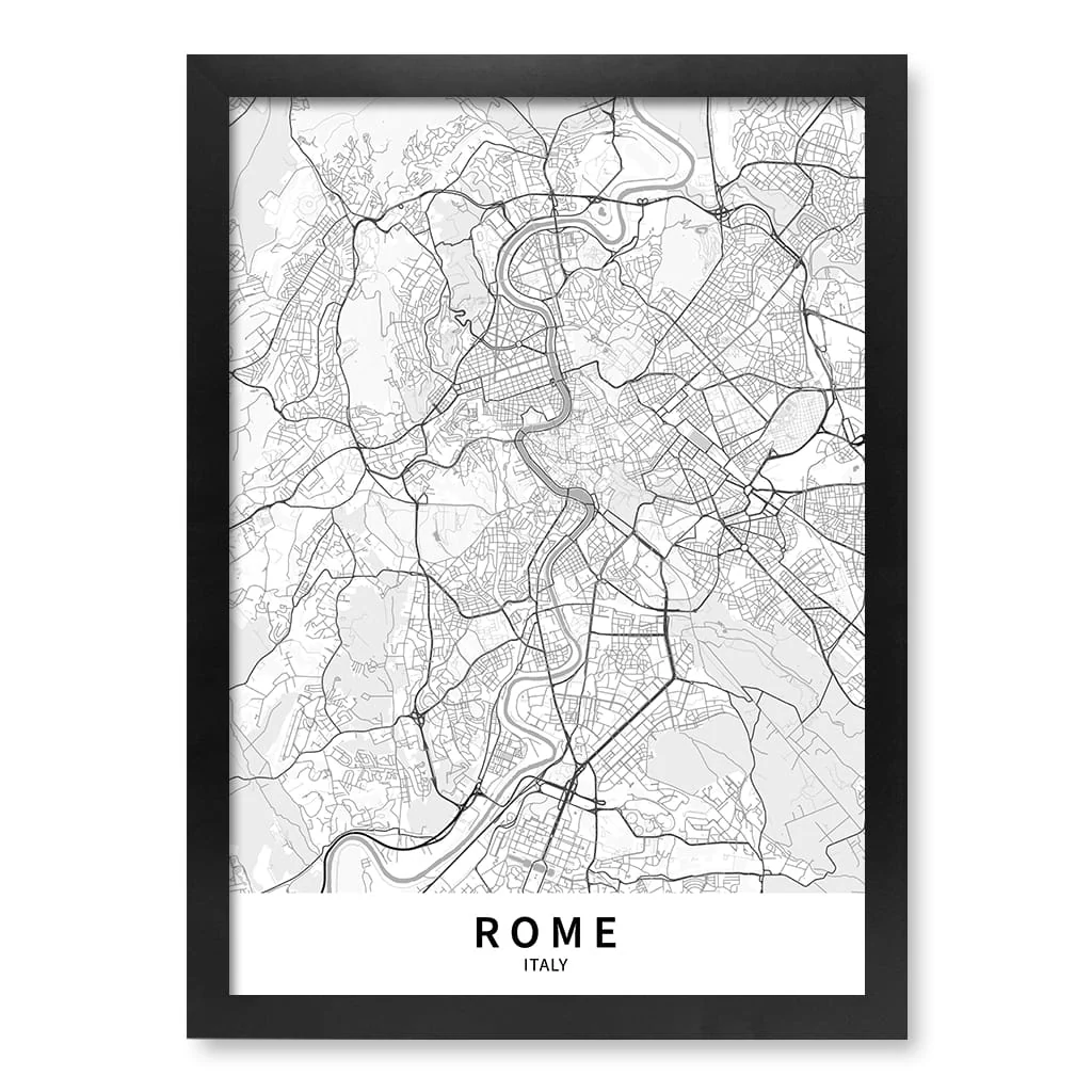 Rome City Map Print - Rome Map Wall Art - Image 20
