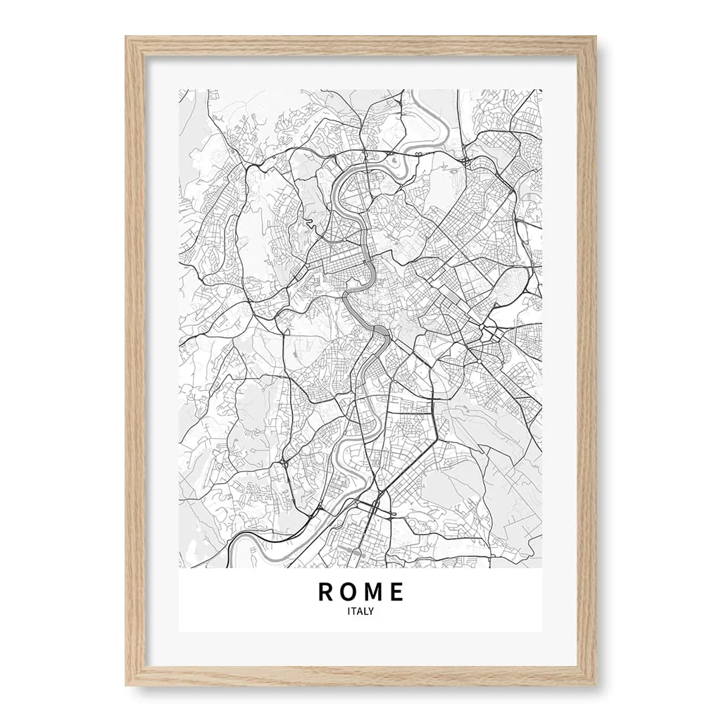Rome City Map Print - Rome Map Wall Art - Image 23