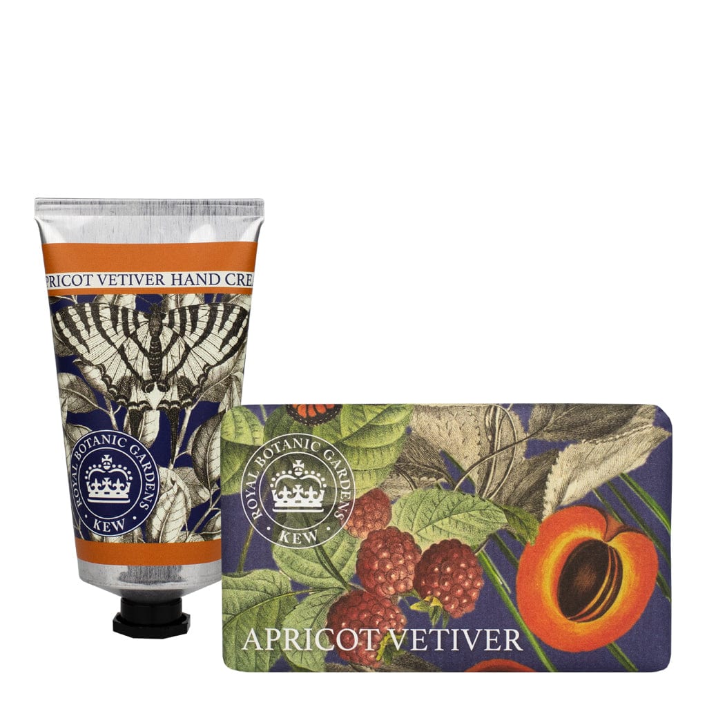 Apricot Vetiver Hand Cream & Soap Bundle - Royal Kew Gardens