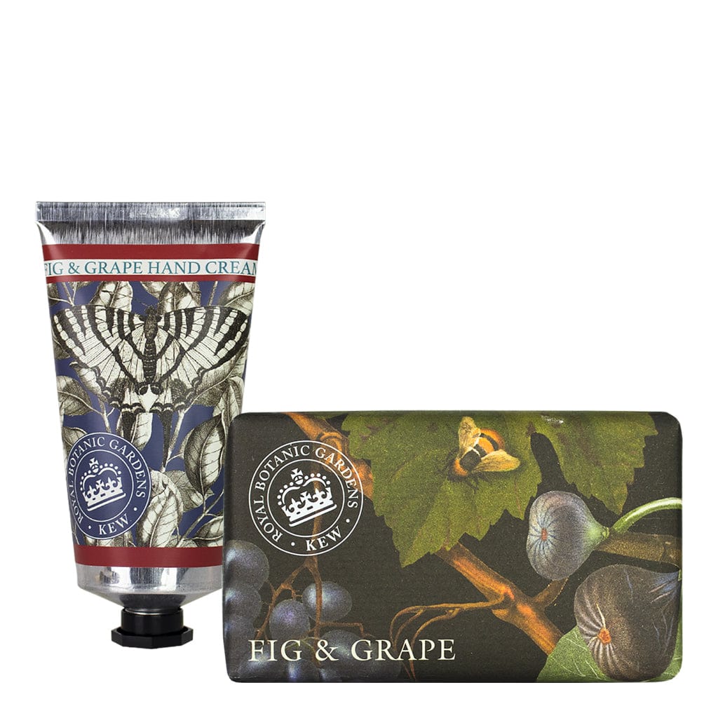 Fig & Grape Hand Cream & Soap Bundle - Royal Kew Gardens
