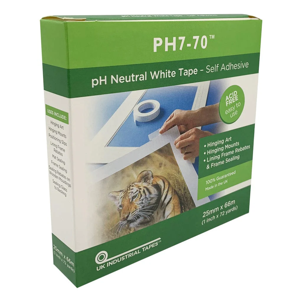 Self-Adhesive Acid-Free Paper Hinging Tape (25mm x 66m) - Image 4