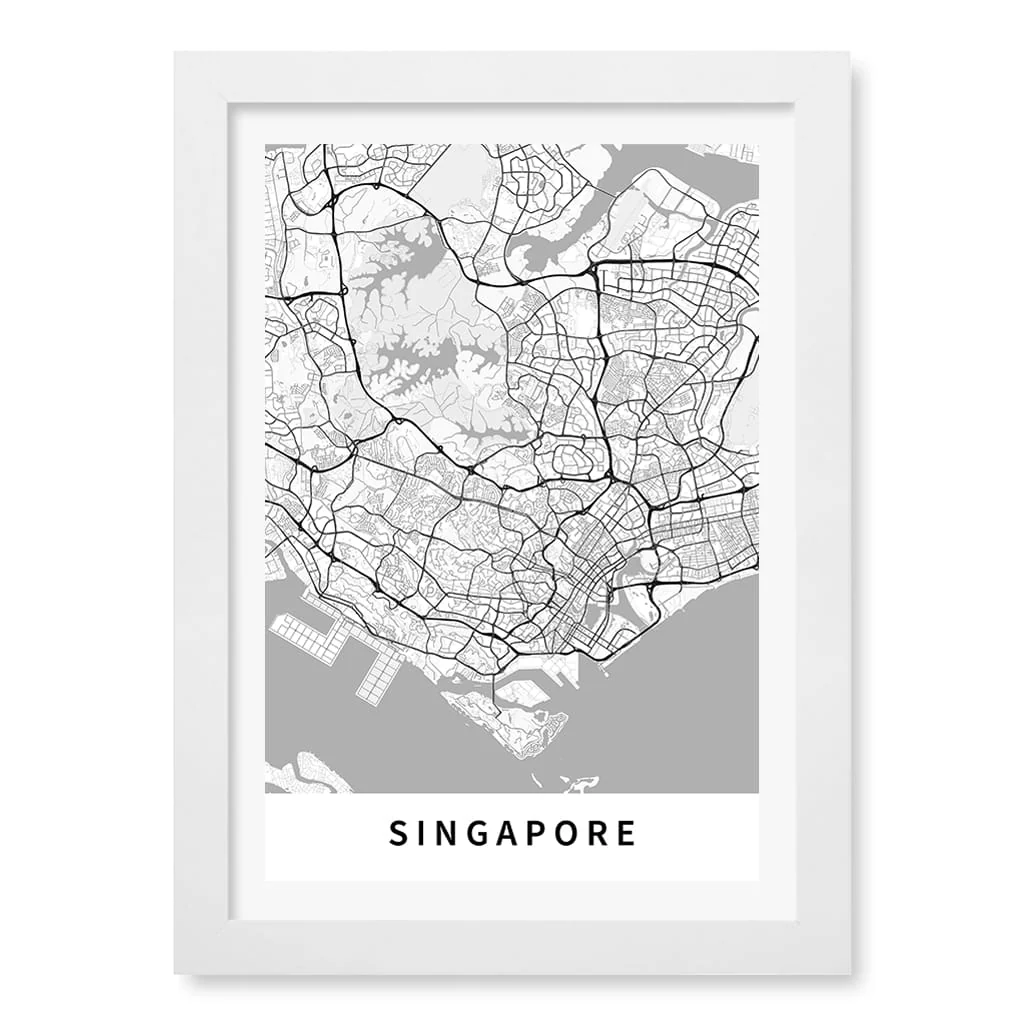 Singapore City Map Print - Singapore Map Wall Art - Image 11