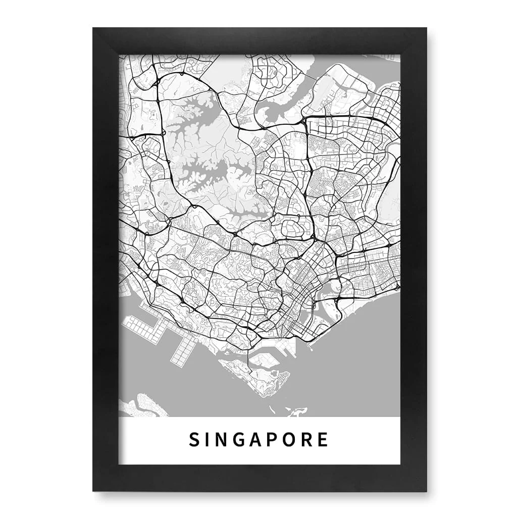Singapore City Map Print - Singapore Map Wall Art - Image 16