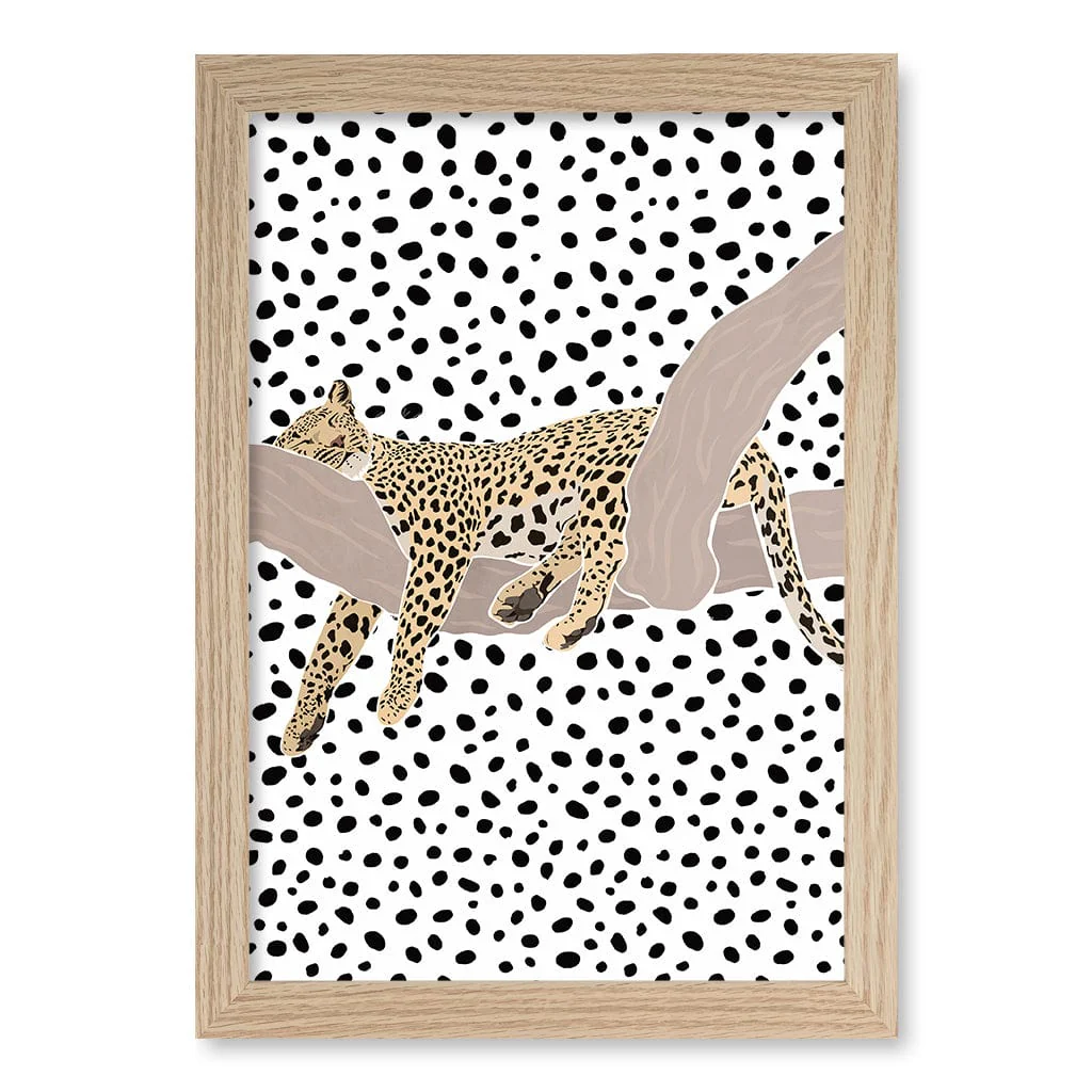 Sleeping Leopard Nursery Wall Art Print - Image 13