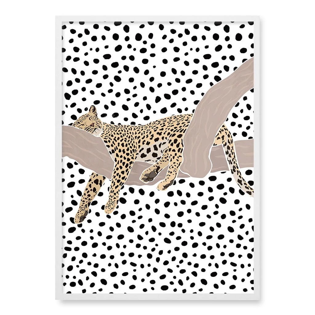 Sleeping Leopard Nursery Wall Art Print - Image 28