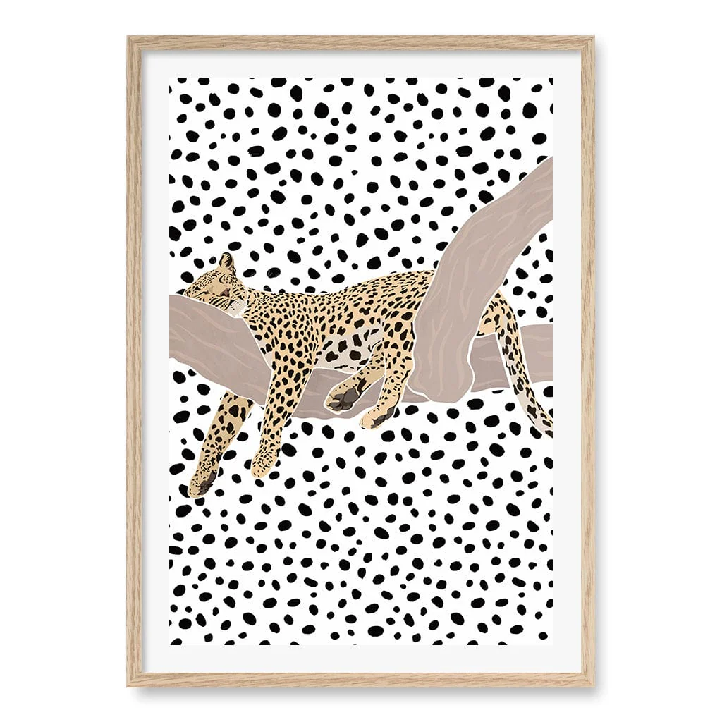 Sleeping Leopard Nursery Wall Art Print - Image 29