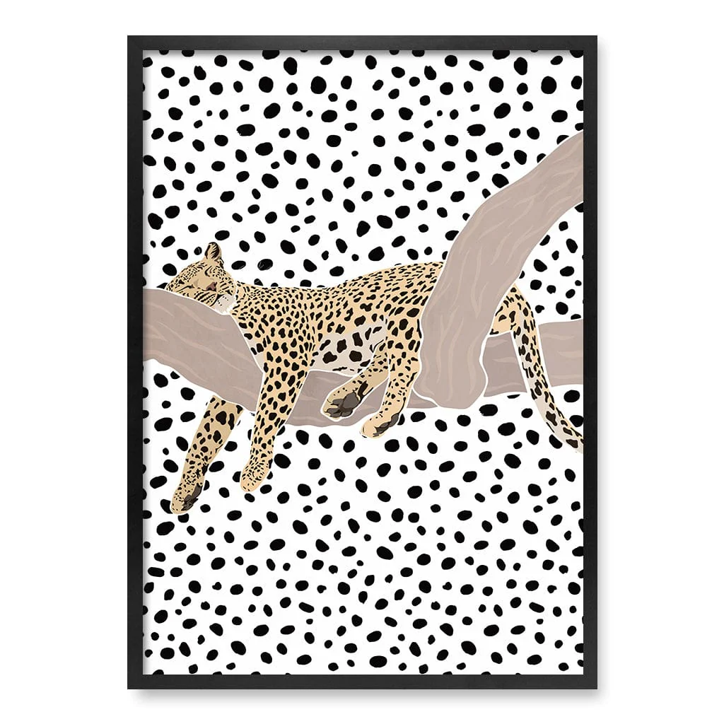 Sleeping Leopard Nursery Wall Art Print - Image 32
