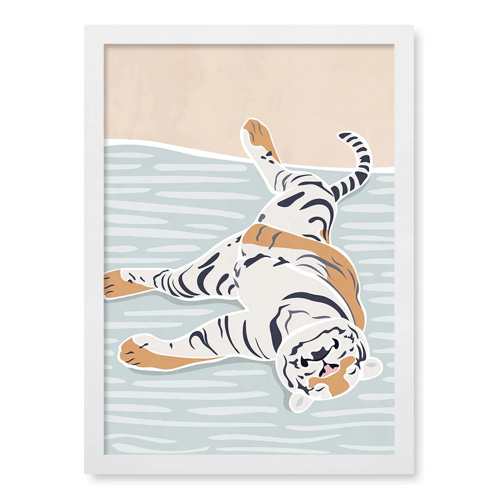 Sleeping Tiger Nursery Wall Art Print - Image 17