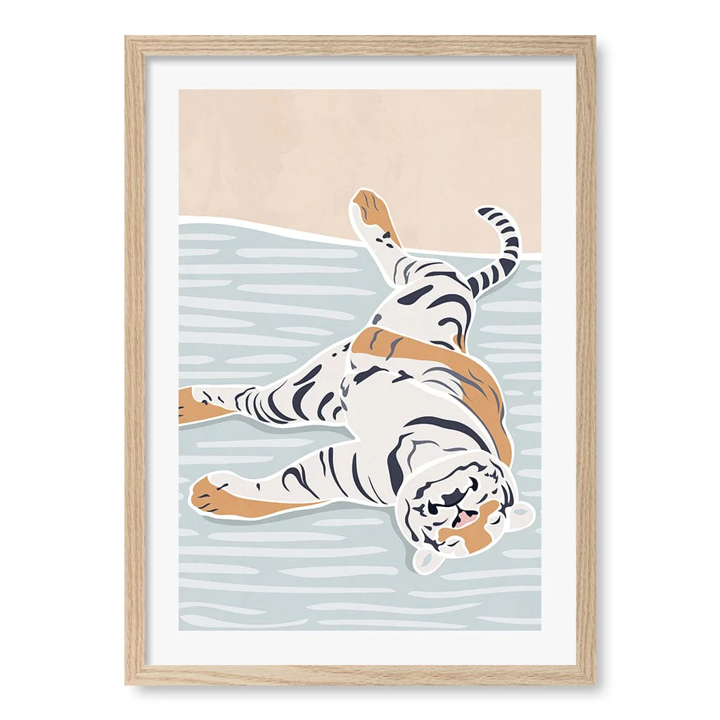 Sleeping Tiger Nursery Wall Art Print - Image 23