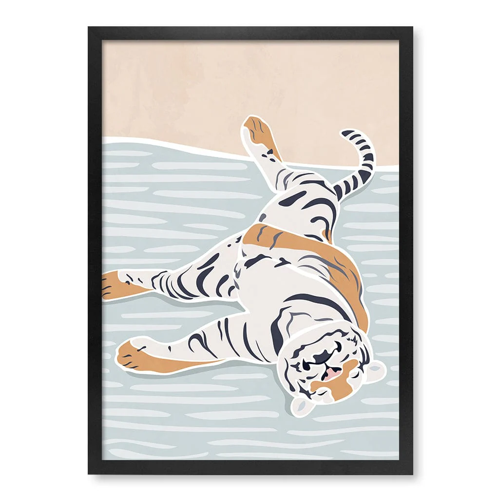 Sleeping Tiger Nursery Wall Art Print - Image 26
