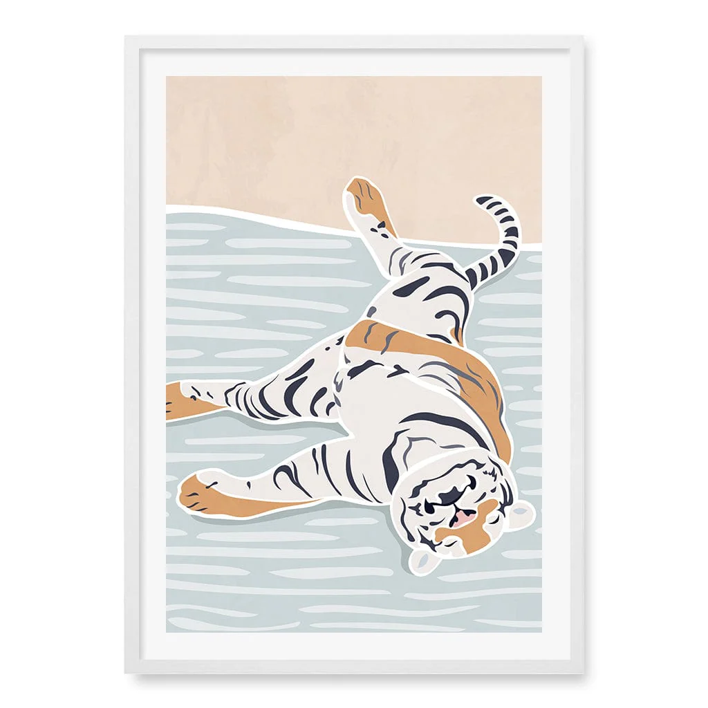 Sleeping Tiger Nursery Wall Art Print - Image 27