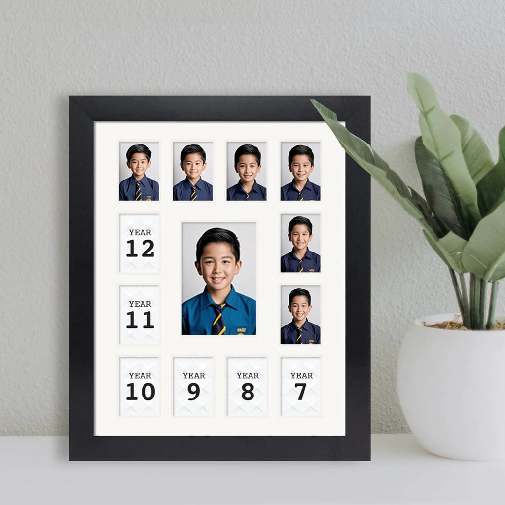 Small Collage Photo School Years Picture Frame - Image 2