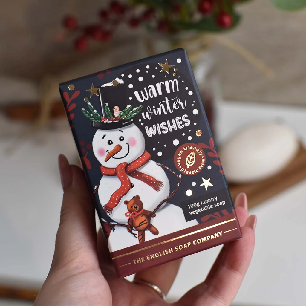Snowman Mini Christmas Soap Bar - Image 3