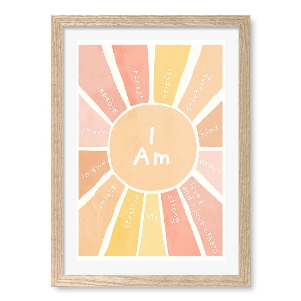 Sunshine Affirmations Children's Wall Art Print - Image 18
