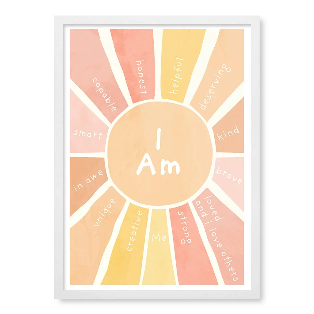 Sunshine Affirmations Children's Wall Art Print - Image 22