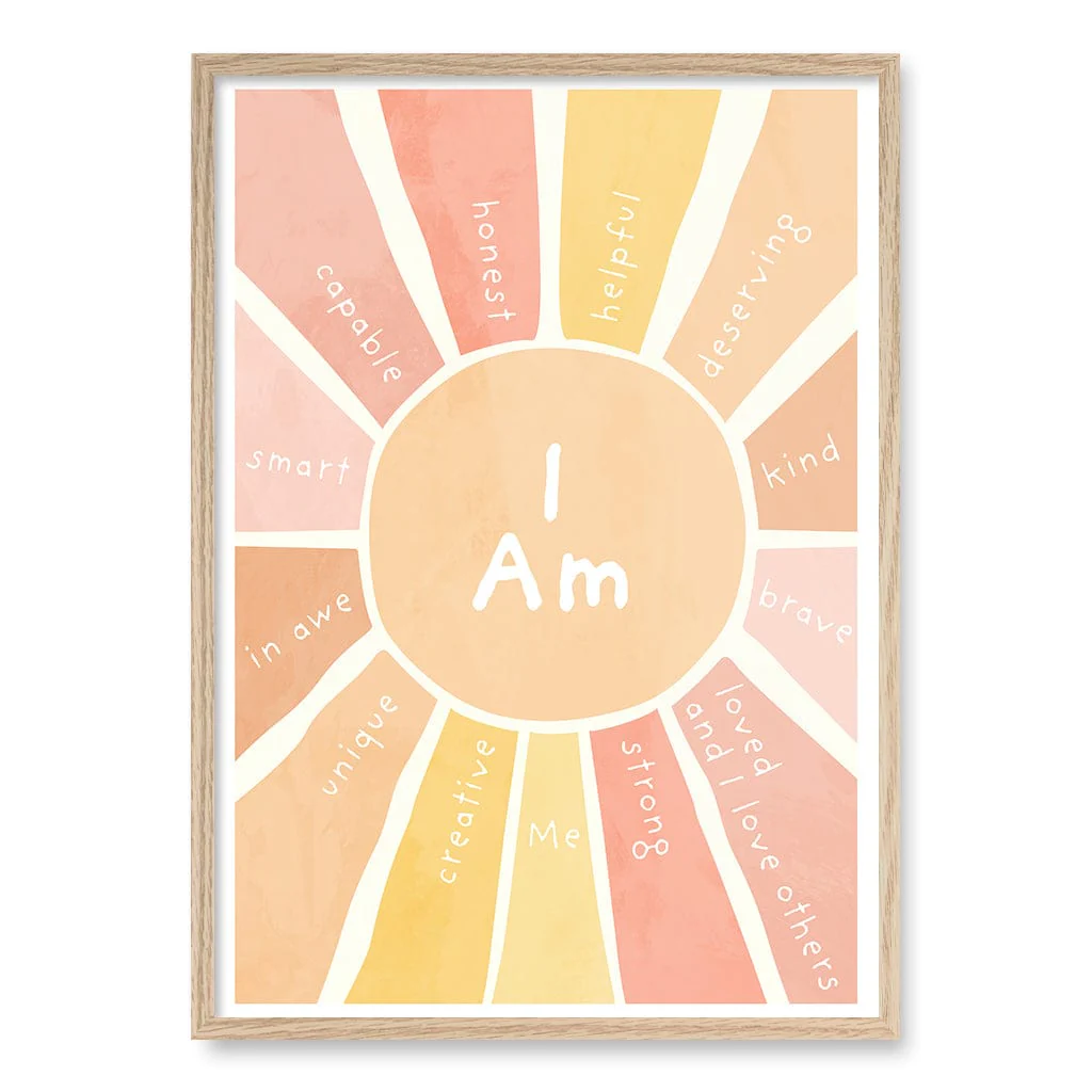 Sunshine Affirmations Children's Wall Art Print - Image 30