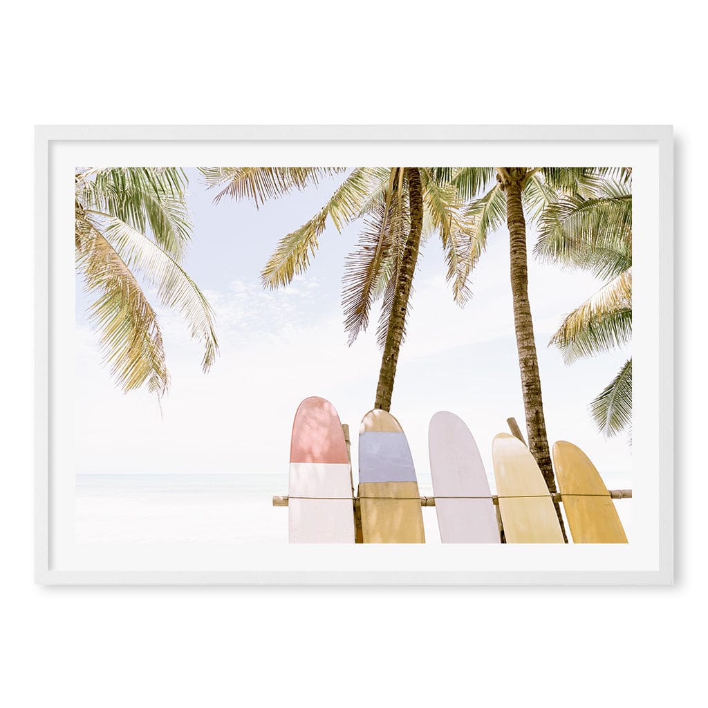 Surfboard Rack 1 Wall Art Print - Image 11