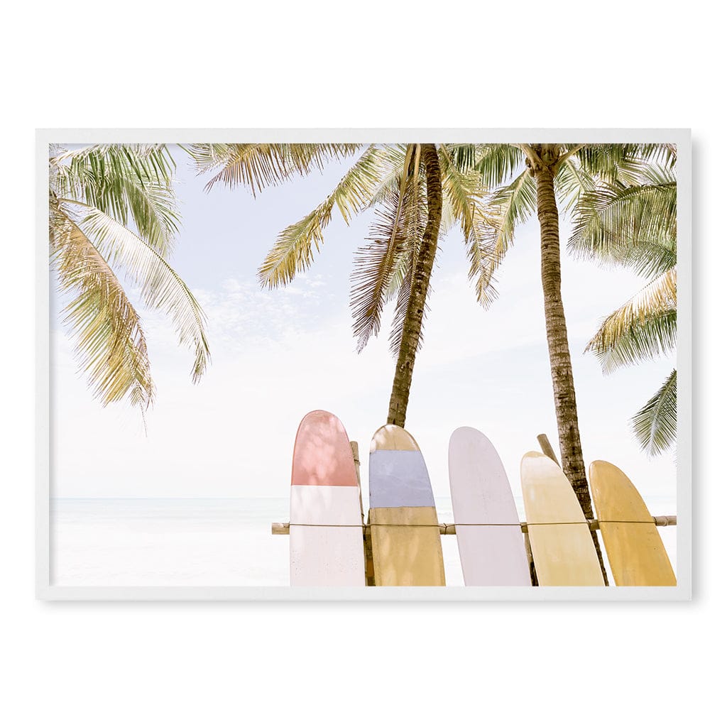 Surfboard Rack 1 Wall Art Print - Image 15
