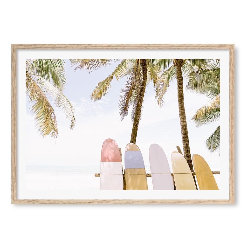 Surfboard Rack 1 Wall Art Print - Image 19