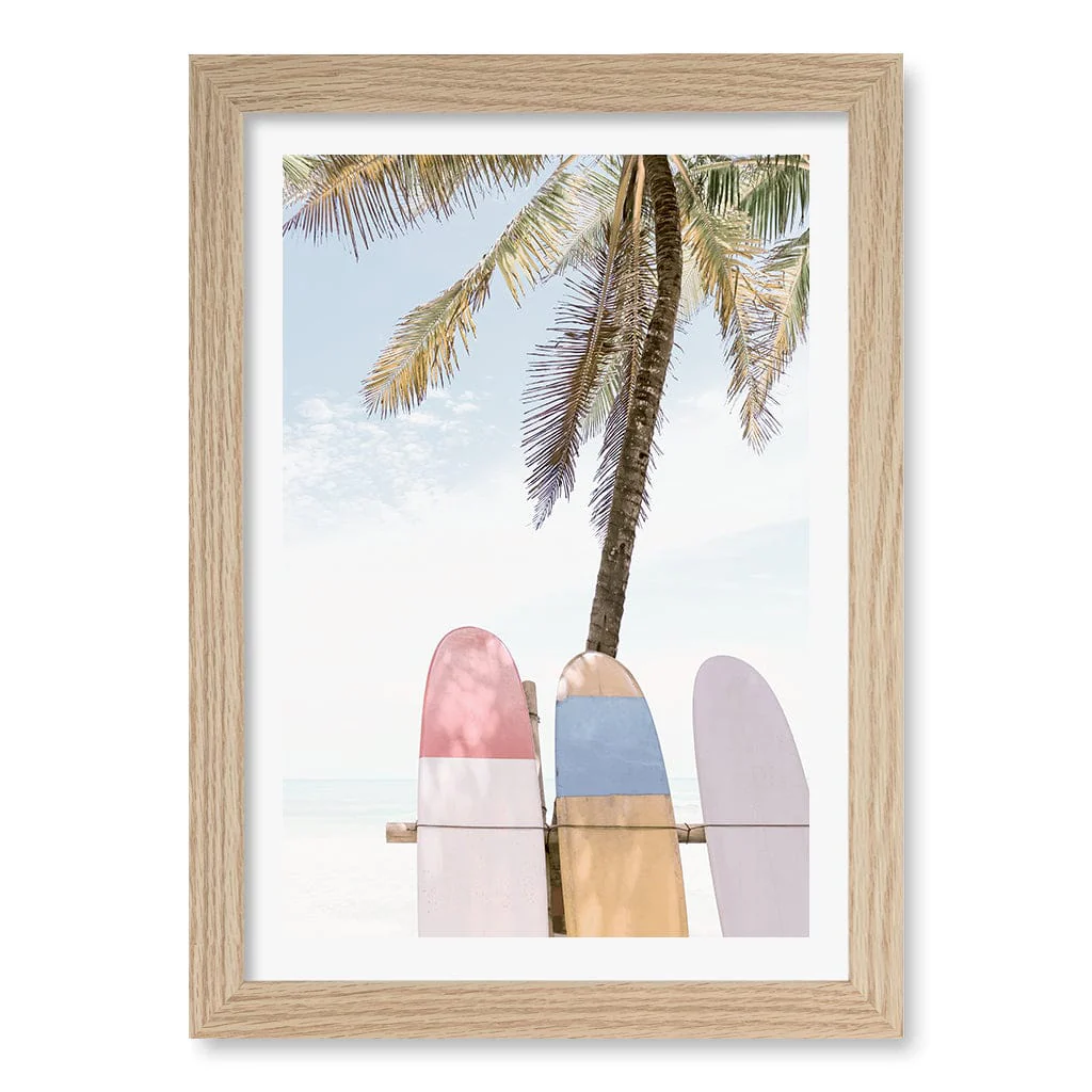 Surfboard Rack 2 Wall Art Print - Image 24