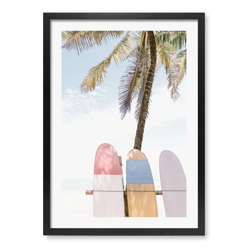 Surfboard Rack 2 Wall Art Print - Image 32