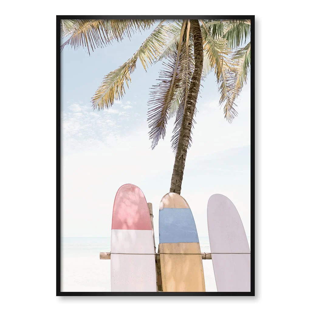 Surfboard Rack 2 Wall Art Print - Image 35
