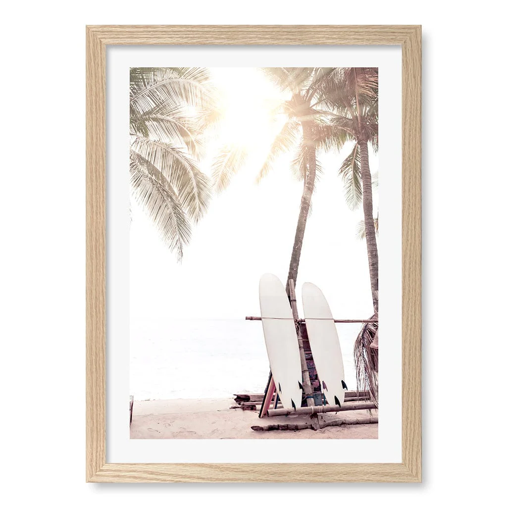 Surfboard Sunrise Wall Art Print - Image 20