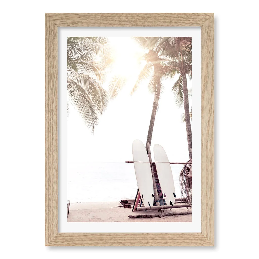 Surfboard Sunrise Wall Art Print - Image 21