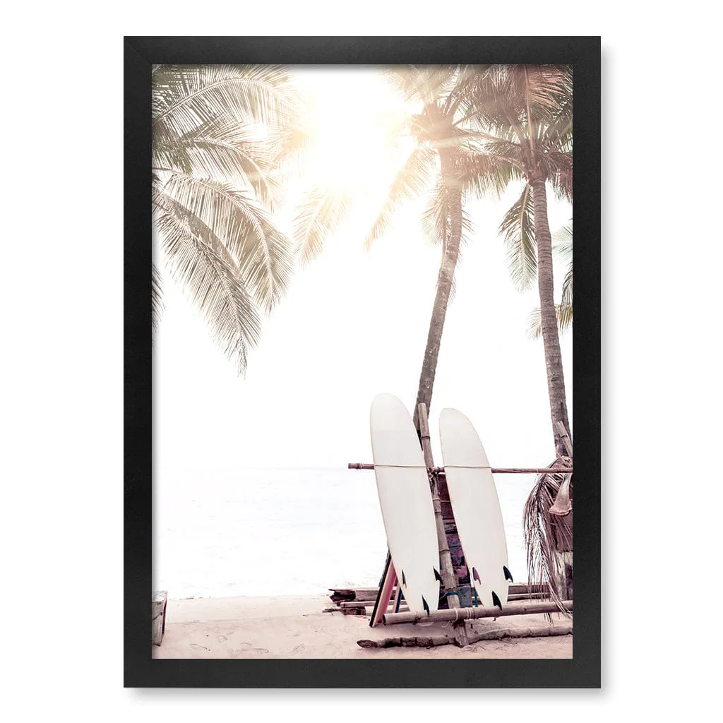 Surfboard Sunrise Wall Art Print - Image 32