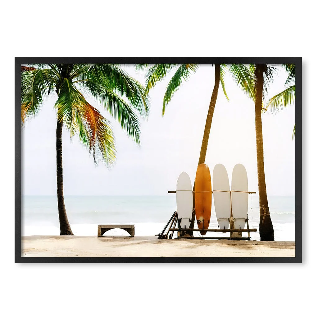 Surfboards and Palms Wall Art Print - Image 35