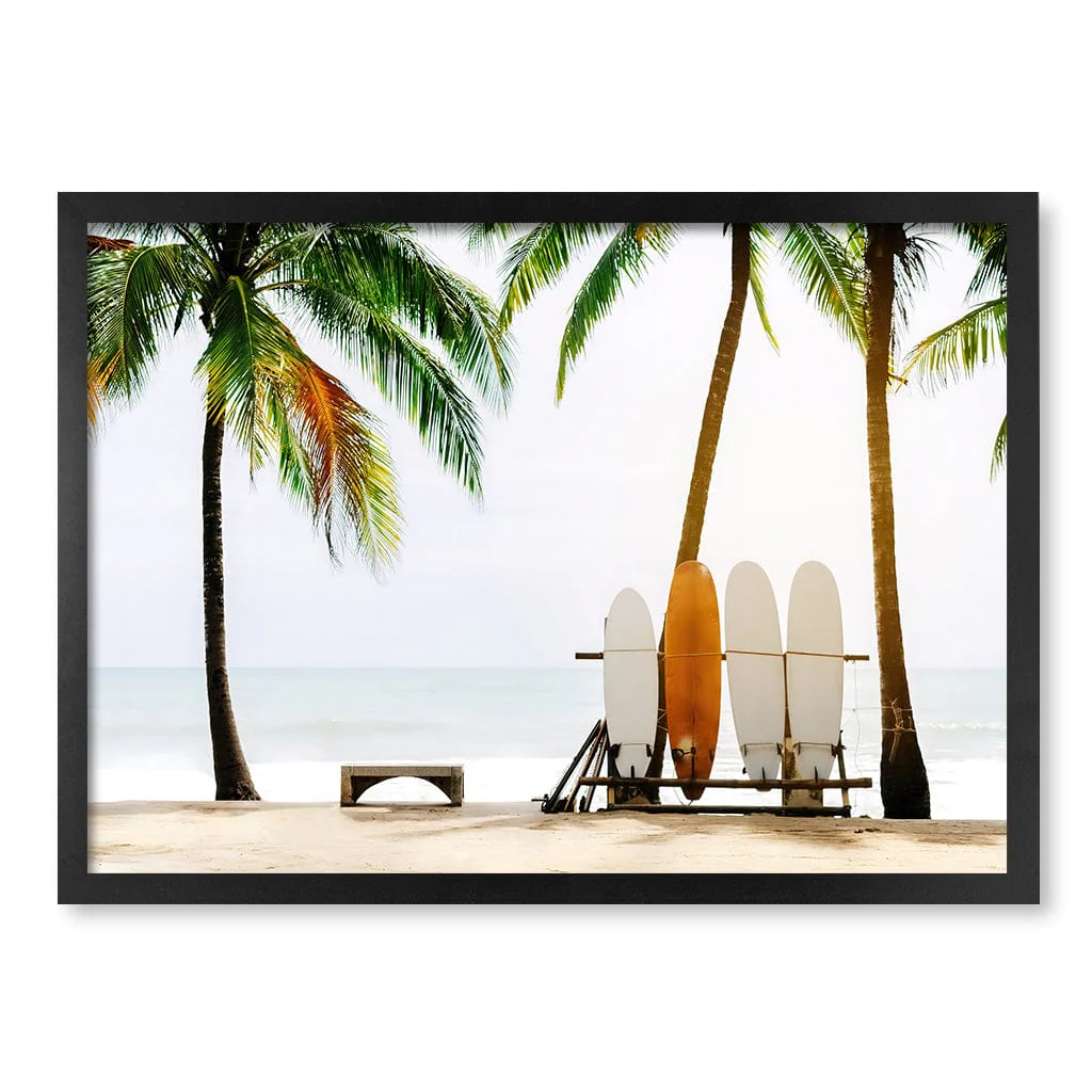 Surfboards and Palms Wall Art Print - Image 36
