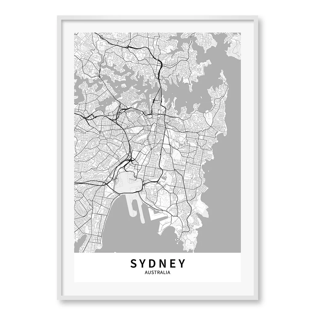 Sydney City Map Print - Sydney Map Wall Art - Image 33