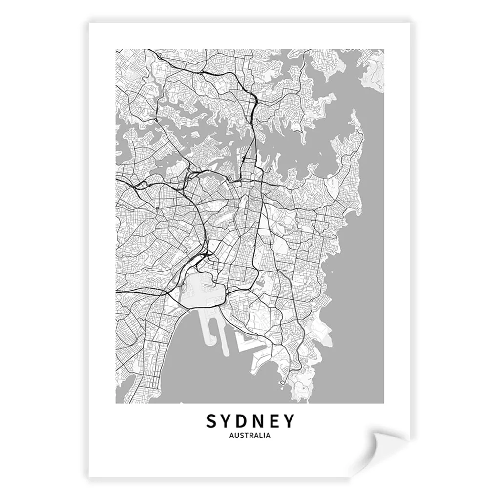 Sydney City Map Print - Sydney Map Wall Art - Image 8