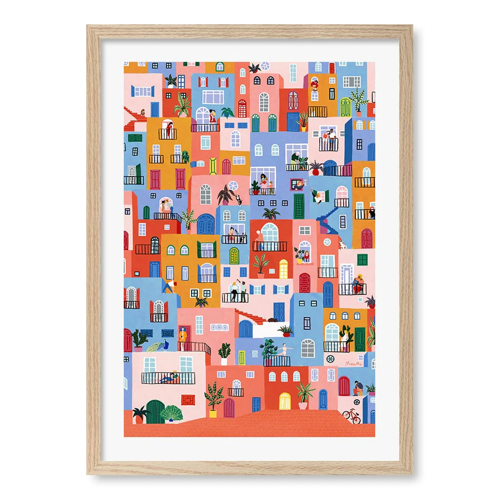 Urban Tapestry Modern Wall Art Print by Ceyda Alasar